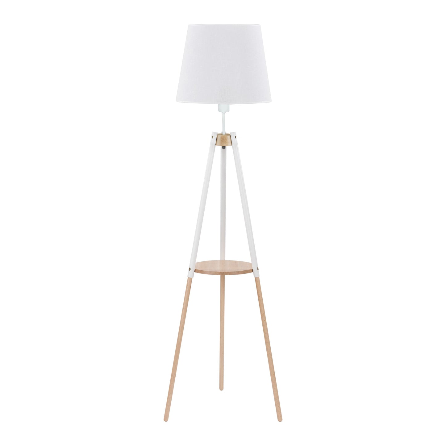 Lampadaire avec plateau VAIO blanc pour salon et chambre