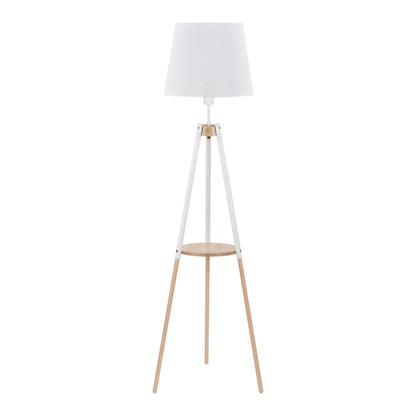 Lampadaire avec plateau VAIO blanc pour salon et chambre