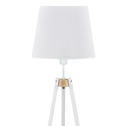 Lampadaire avec plateau VAIO blanc pour salon et chambre
