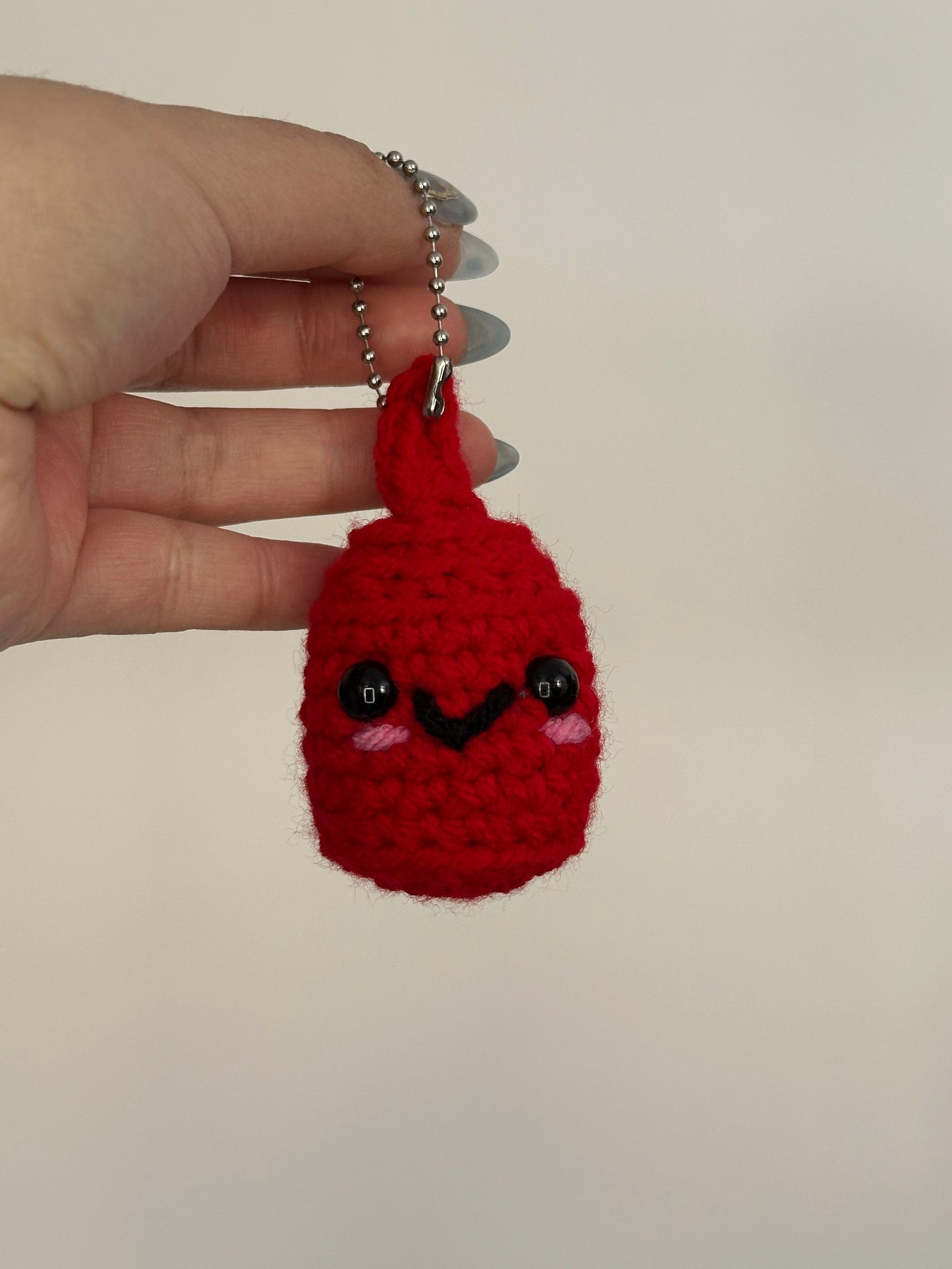 Crochet Couple Keychains - Magnetic Food Bag Charms