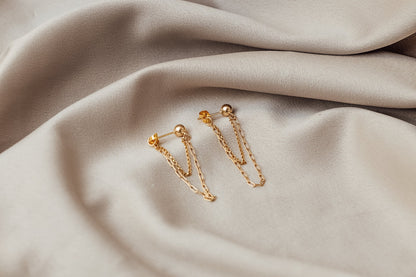 Les boucles d'oreilles Beverly Chain