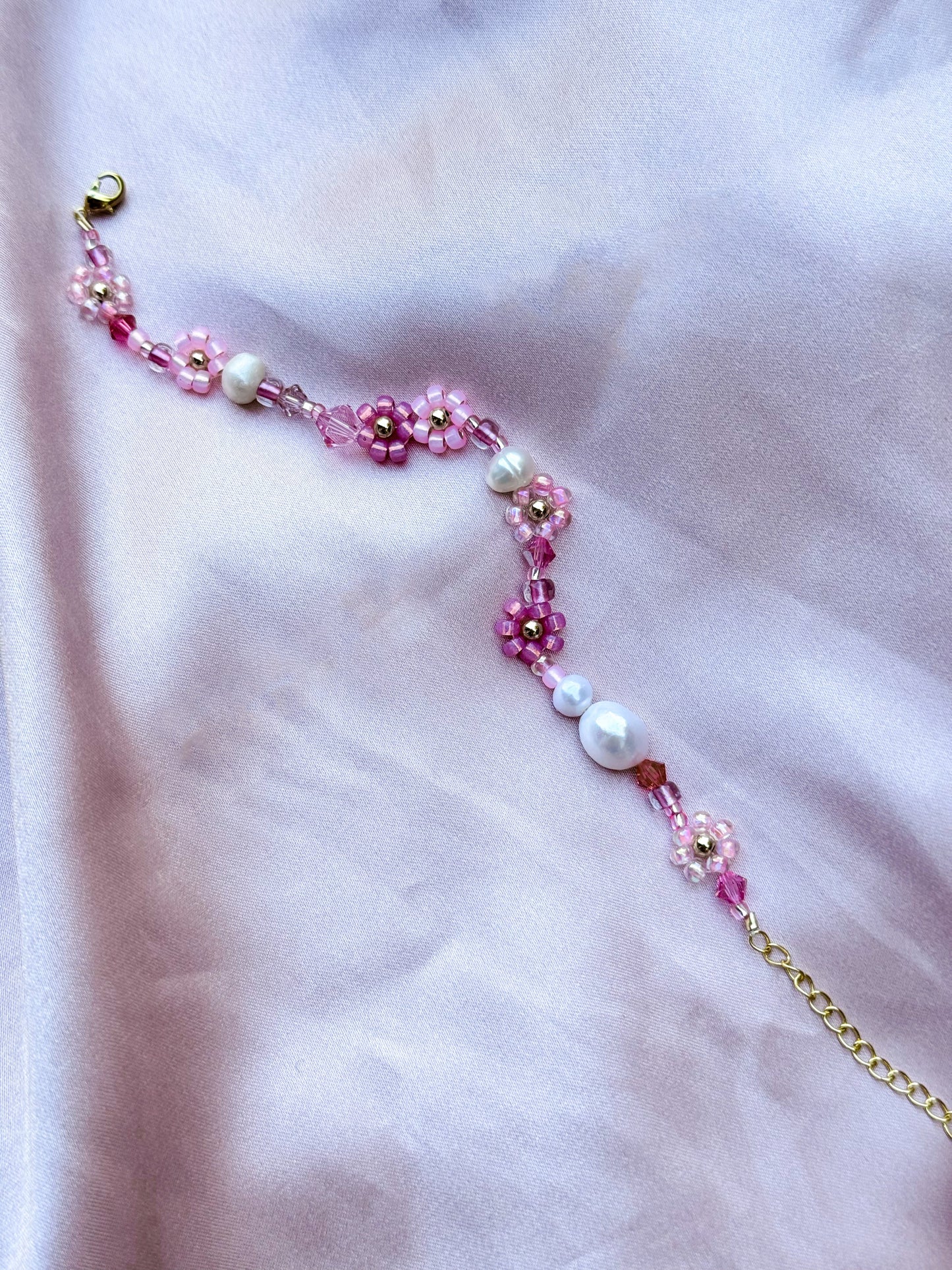Le bracelet et la chaîne de cheville « Lover » Marguerite