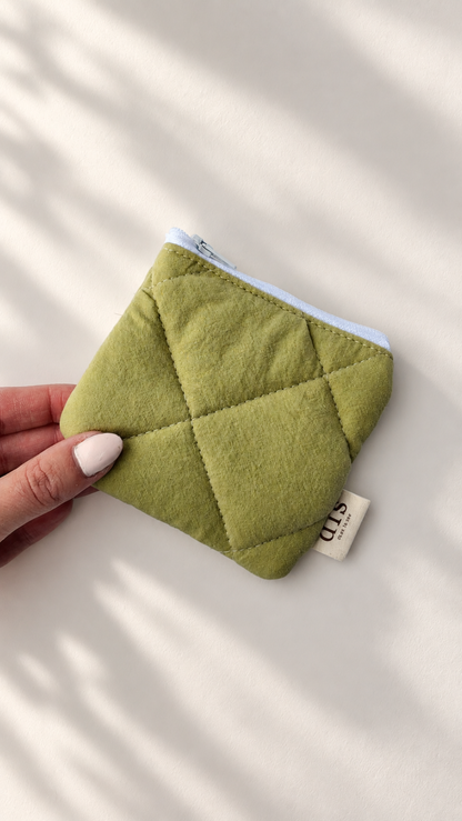 Quilted cotton purse