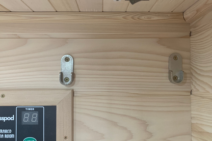 Blisspod | Vienne | Sauna infrarouge lointain | Pruche du Canada très faible champ électromagnétique | 185 cm H x 90 cm L x 65 cm P | 1 personne