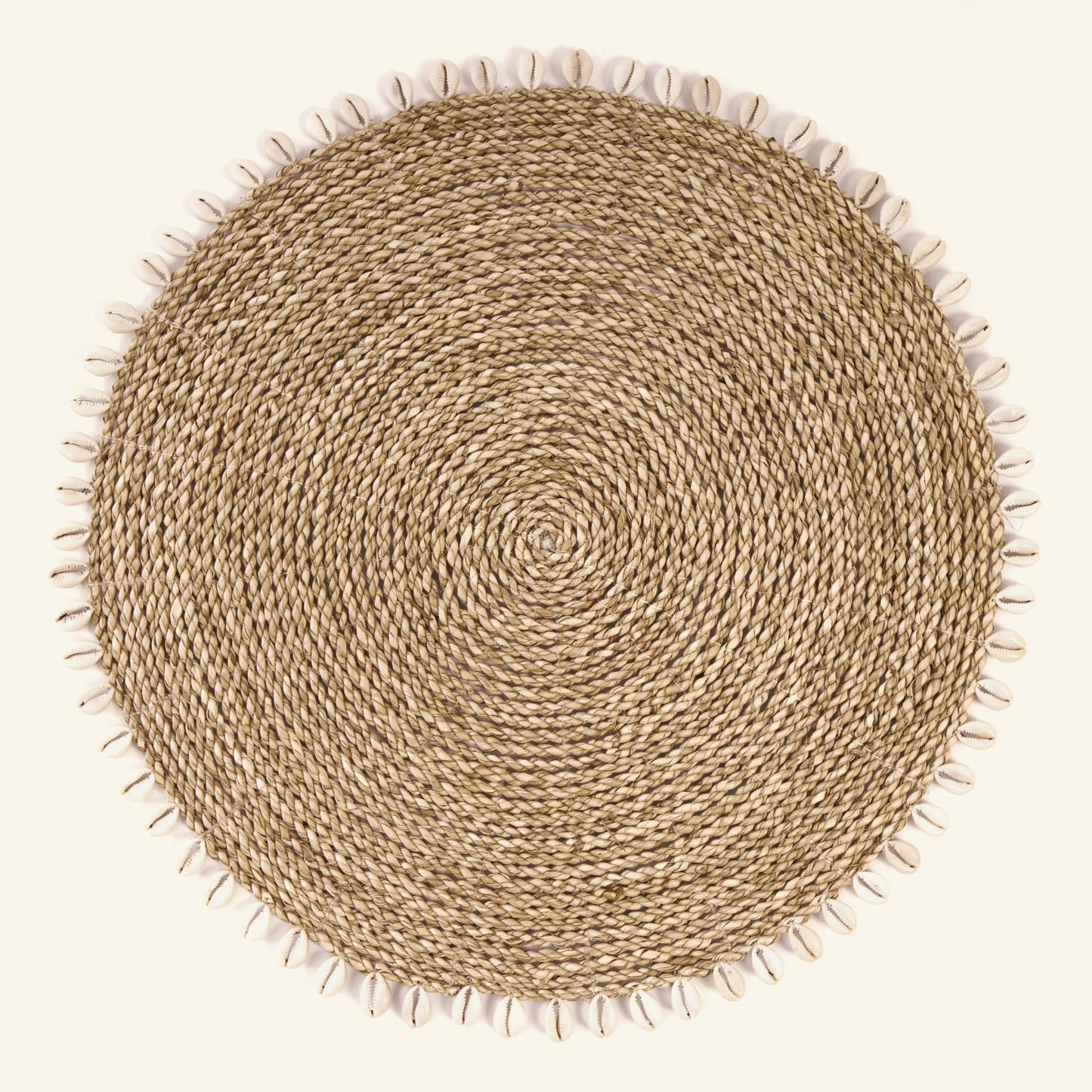 Napperon Coquillage en Herbe de Mer - Naturel