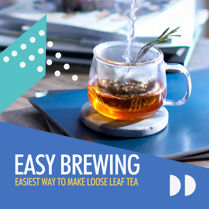 Tasse à thé en verre avec infuseur pour thé en vrac