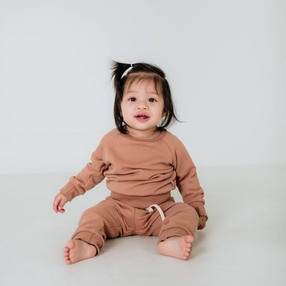 Baby/Kids' Bamboo Fleece Raglan Pullover | Cranberry