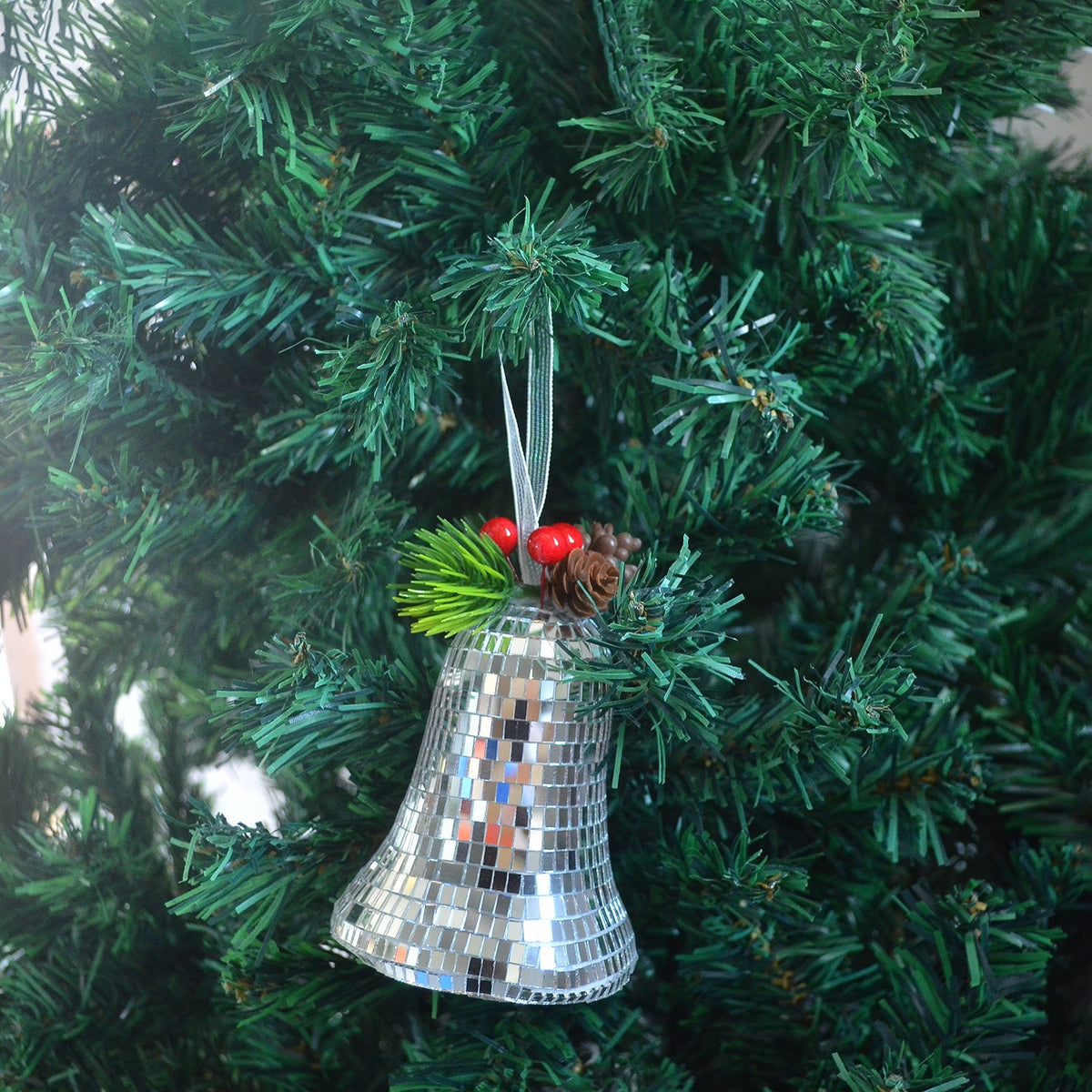 Fashionable Retro Christmas Bell Ornament