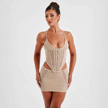 Bikini de plage sexy en maille unie pour femme