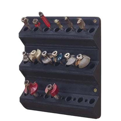 Wall Mounted Router Bit Holder – Organizes Router Bits, Rotary Burrs and Rasps