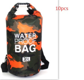 Sac étanche extérieur en polyester camouflage, sac à dos de plage portable à double bandoulière
