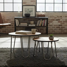 Mango Wood Hairpin Leg Coffee Tables Set of 2