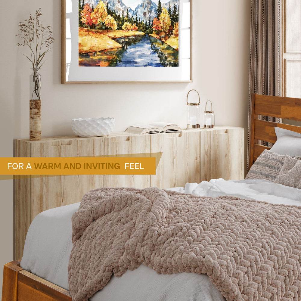 Cadre de lit plateforme en bois de luxe Emery