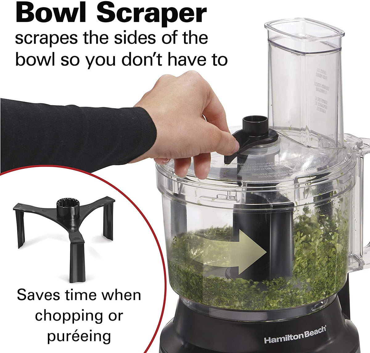 HAMILTON BEACH 10 Cup Stainless Steel Food Processor - 70730C