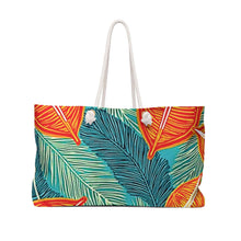 Sac week-end « Feuilles de palmier tropical » | Fourre-tout de plage, Sac de voyage, Grand cabas