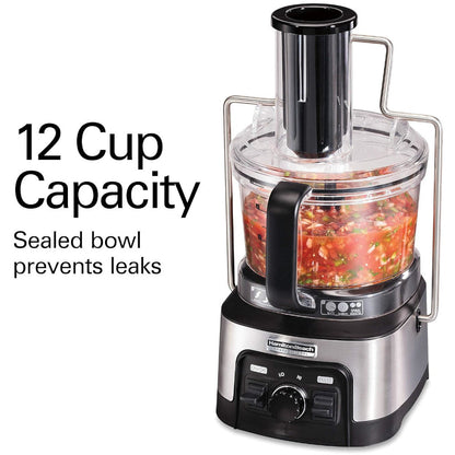 HAMILTON BEACH PROFESSIONAL 70815 Stack & Snap Food Processor - Refurbished with Home Essentials warranty
