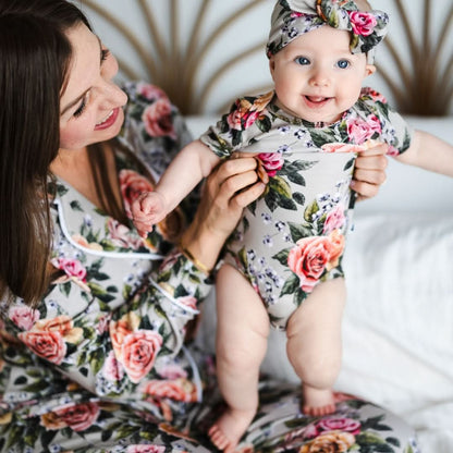 Baby Bamboo Bodysuit | Palm Fronds