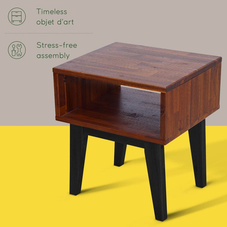 Table de chevet Serena en bois massif