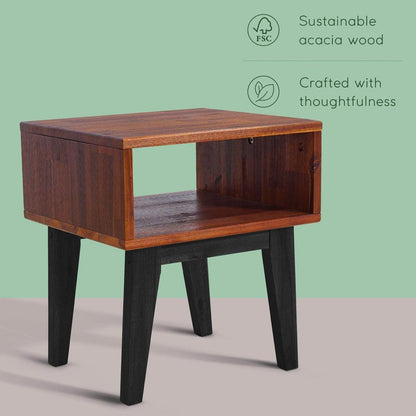 Table de chevet Serena en bois massif