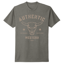 T-SHIRT WESTERN AUTHENTIQUE | Gris chaud