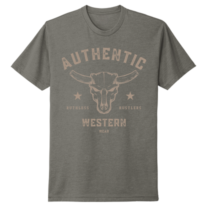 AUTHENTIC WESTERN T-SHIRT | Warm Gray