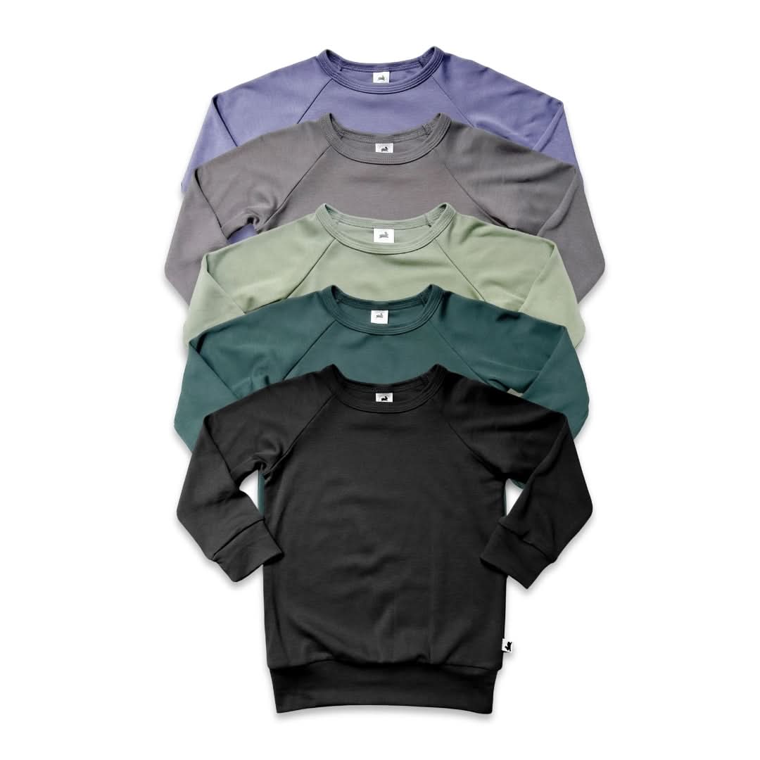 Baby/Kids' Bamboo Raglan Pullover | Sage