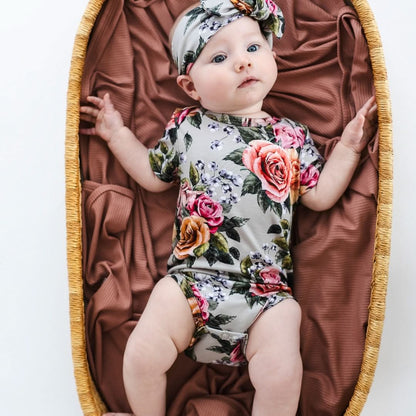 Baby Bamboo Bodysuit | Palm Fronds