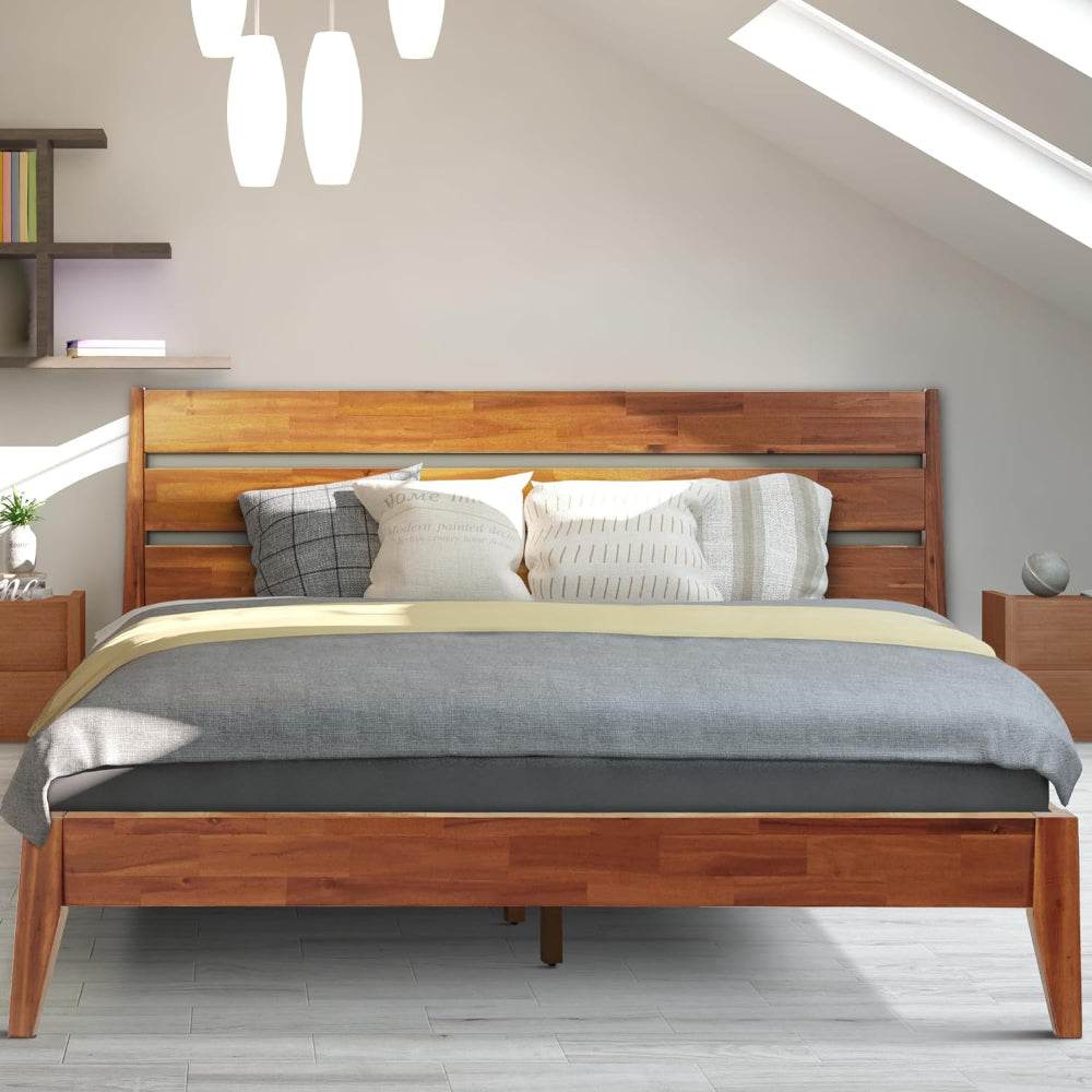 Cadre de lit plateforme en bois de luxe Emery