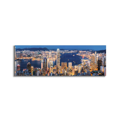 Impression sur toile-Hong Kong-Skyline-Art mural
