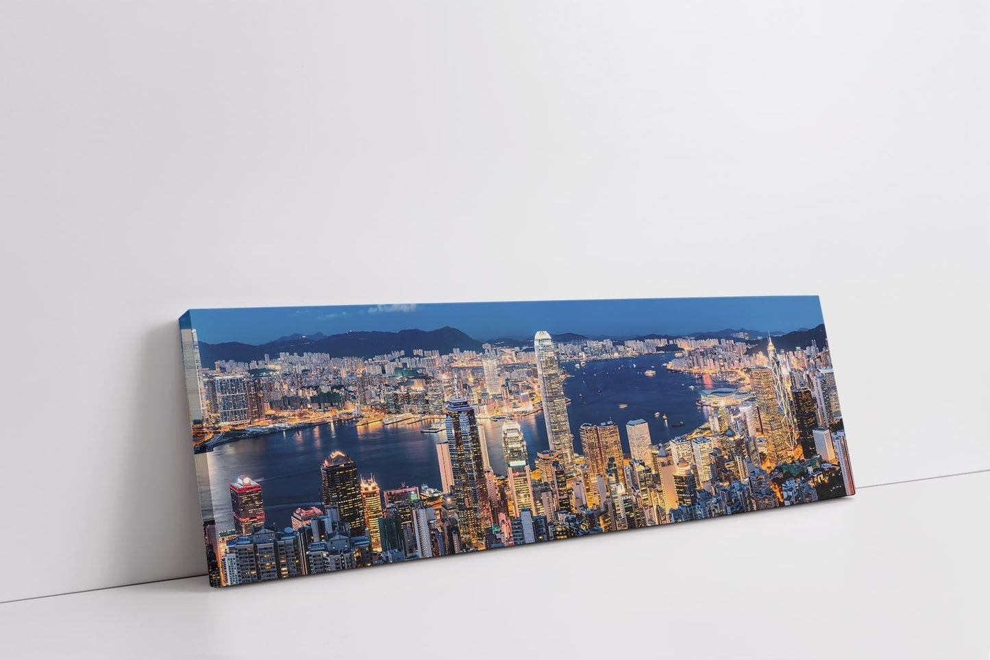 Impression sur toile-Hong Kong-Skyline-Art mural