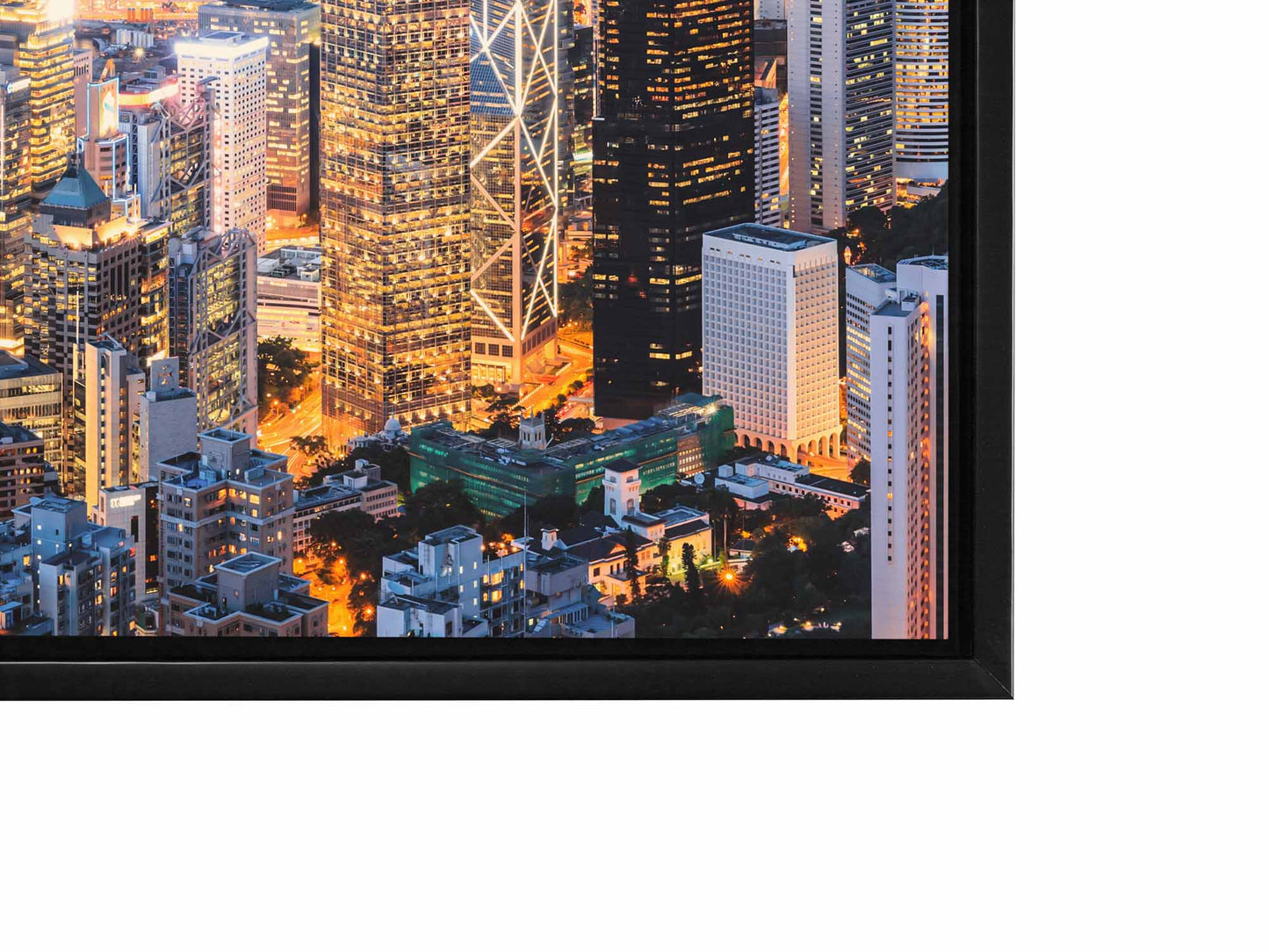 Impression sur toile-Hong Kong-Skyline-Art mural