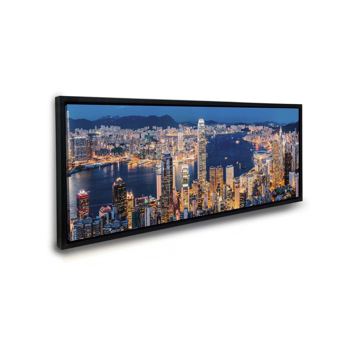 Impression sur toile-Hong Kong-Skyline-Art mural