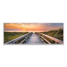 Impression sur toile - Promenade sur la plage - Décoration murale