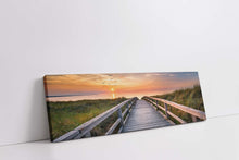 Impression sur toile - Promenade sur la plage - Décoration murale