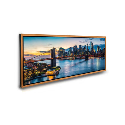 Cities Skylines-Pont au coucher du soleil (New York)-Art mural