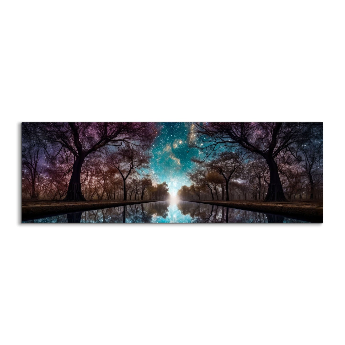 Art mural nature - Vers la lumière - Grande toile imprimée