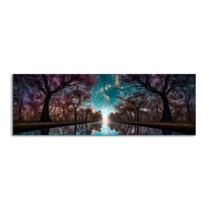 Art mural nature - Vers la lumière - Grande toile imprimée
