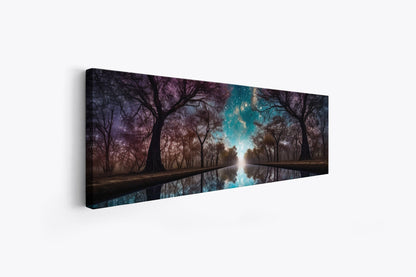 Art mural nature - Vers la lumière - Grande toile imprimée