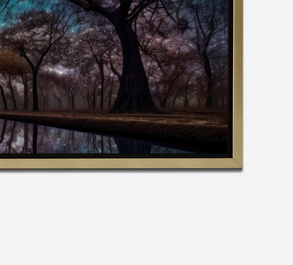 Art mural nature - Vers la lumière - Grande toile imprimée