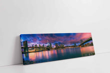 Art mural L'East River et le pont de Brooklyn-NY