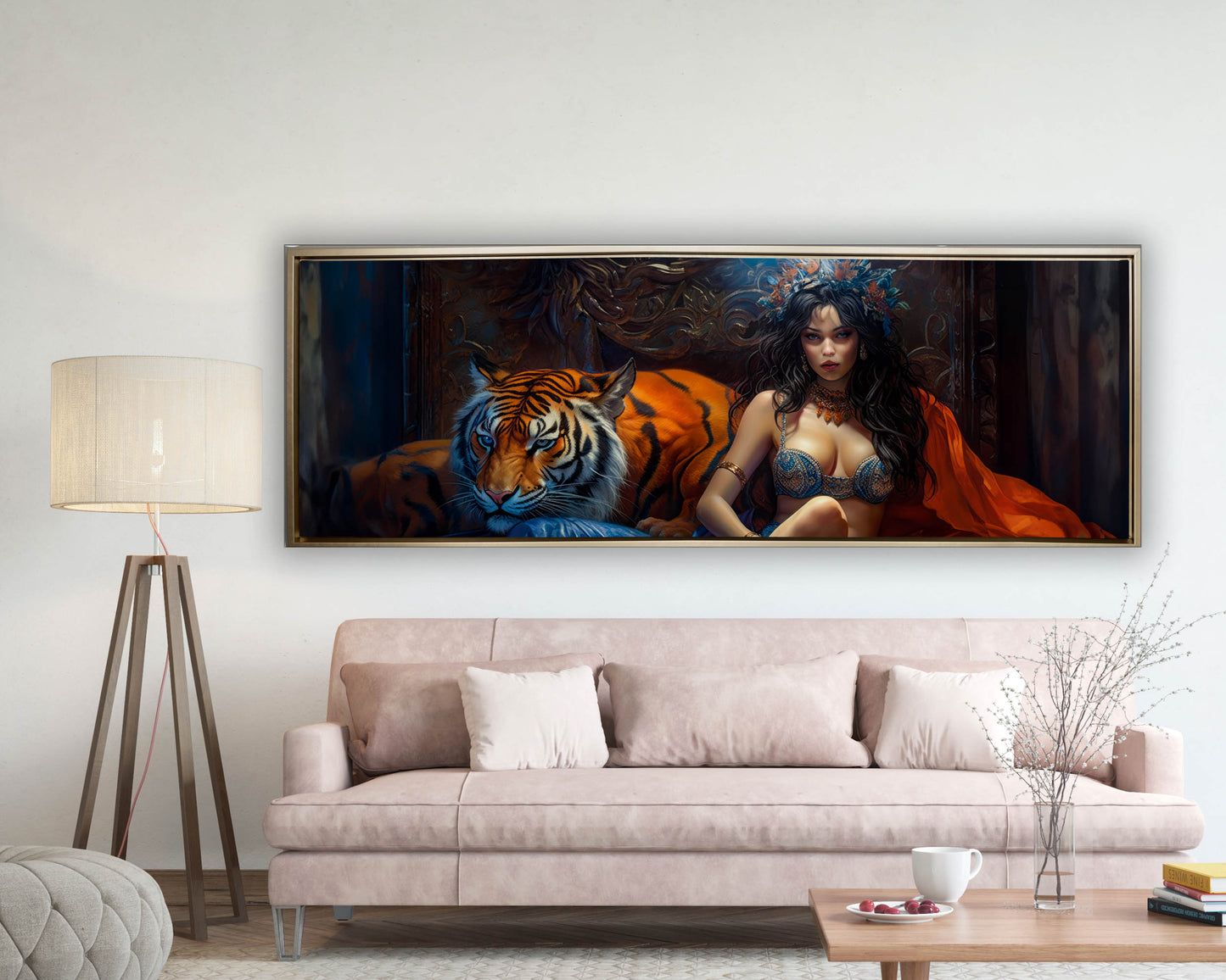 Décoration murale - Dompteur de tigres - Toile d'art