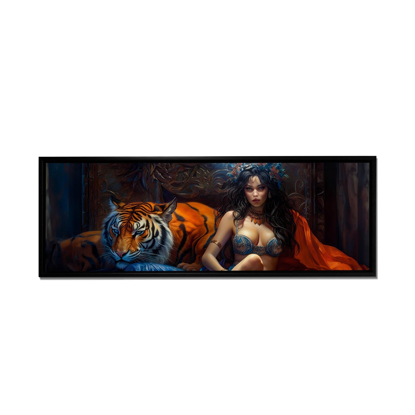 Décoration murale - Dompteur de tigres - Toile d'art