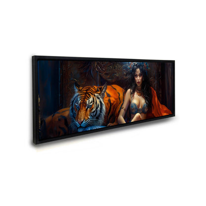 Décoration murale - Dompteur de tigres - Toile d'art