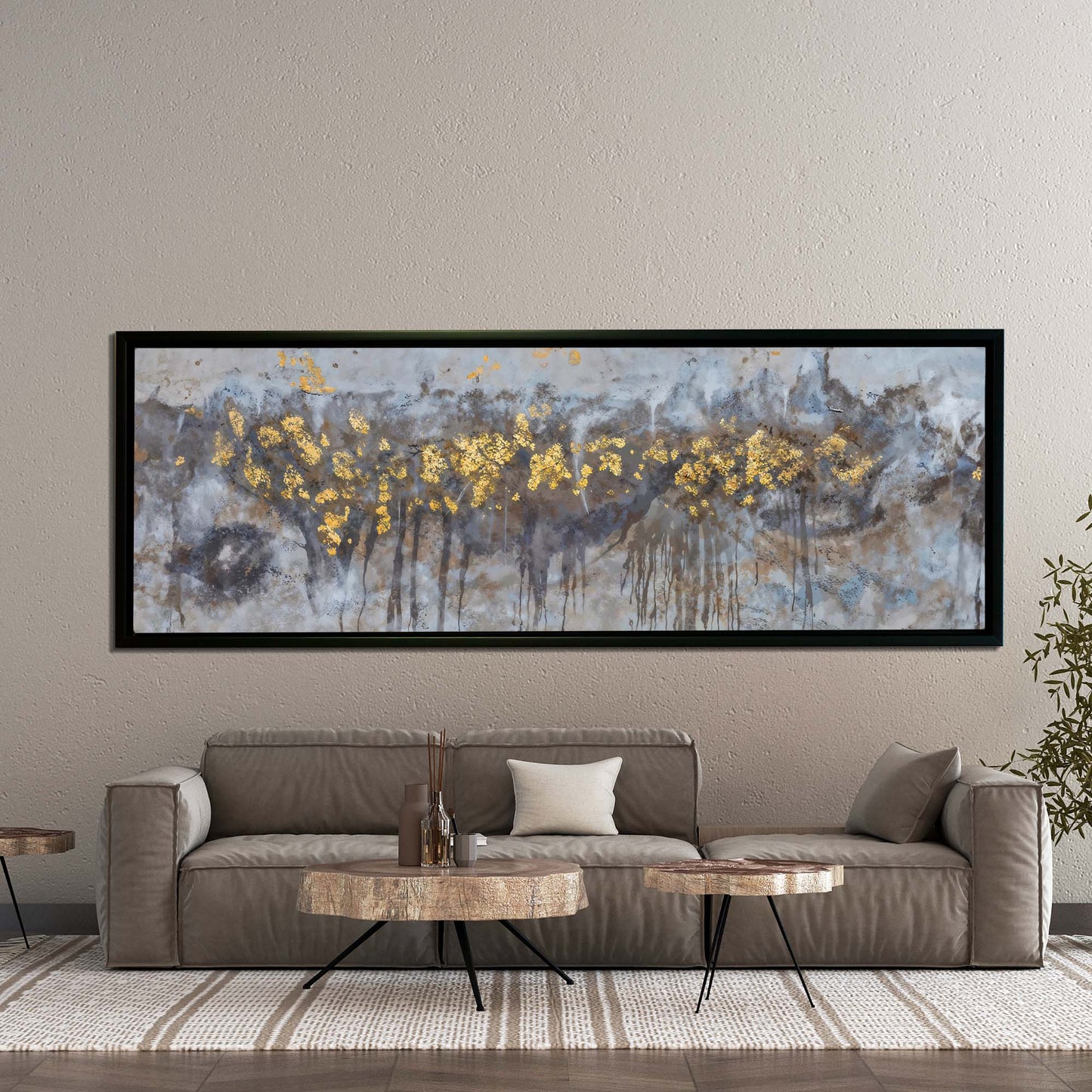 Art mural - Toile d'arbres abstraits - Œuvre d'art