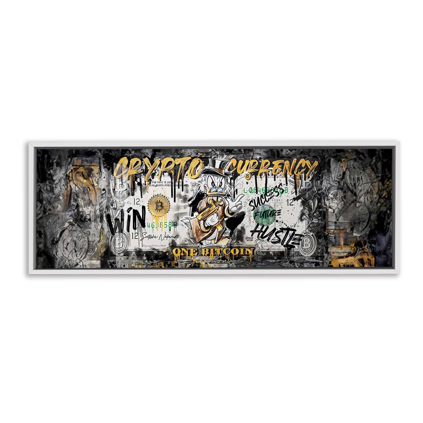 Décoration murale-Bitcoin Pop art-Impression sur toile