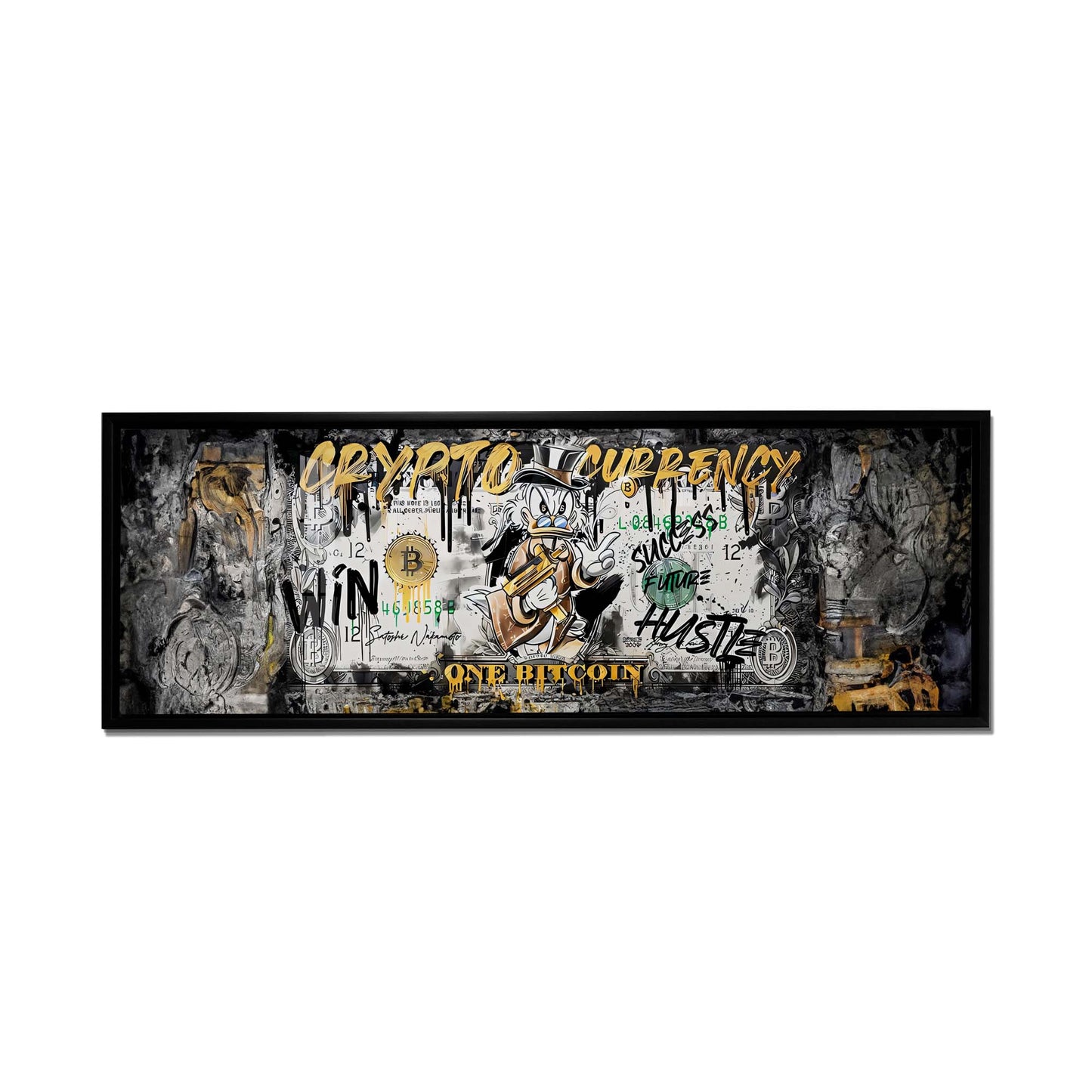 Décoration murale-Bitcoin Pop art-Impression sur toile