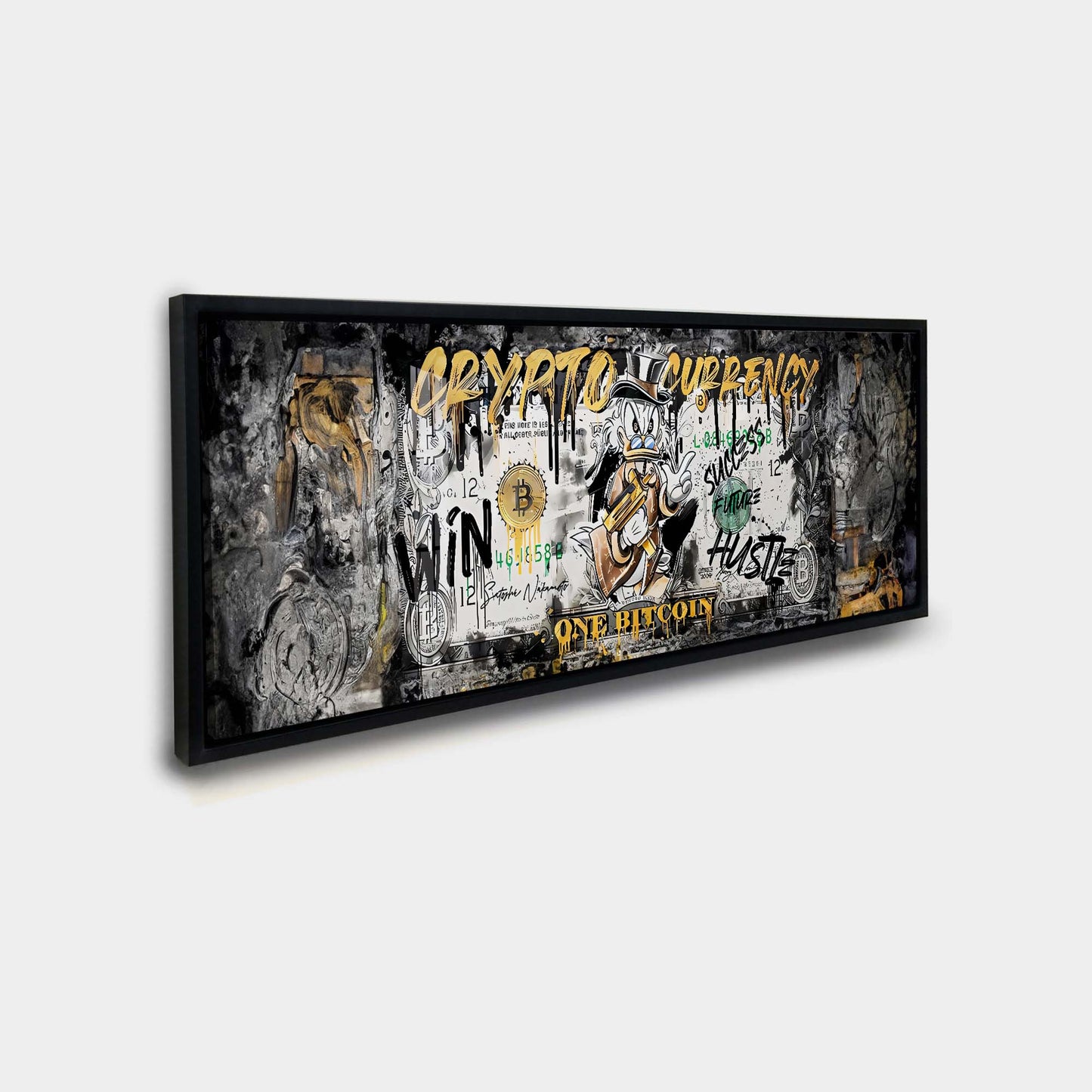 Décoration murale-Bitcoin Pop art-Impression sur toile