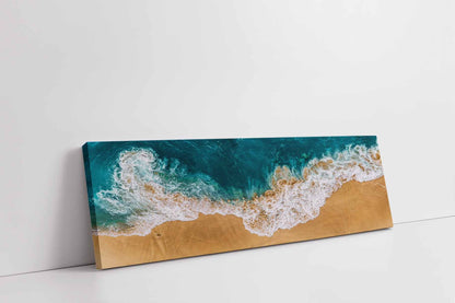 Art mural-Vue sur la plage et l'océan