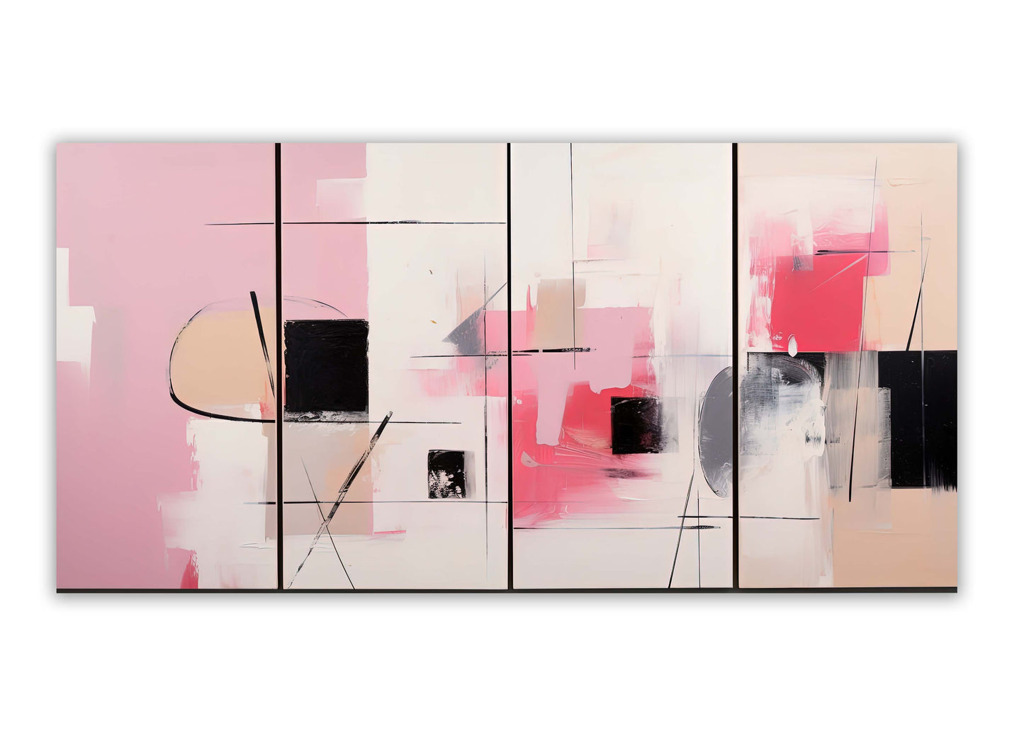 Beaux-arts - Teintes pastel - Œuvre d'art - Art mural
