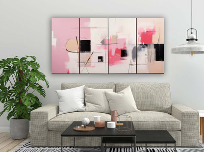Beaux-arts - Teintes pastel - Œuvre d'art - Art mural